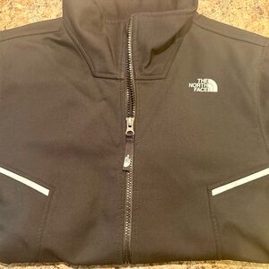 The North Face Black Fleece Jacket with Logo Tag